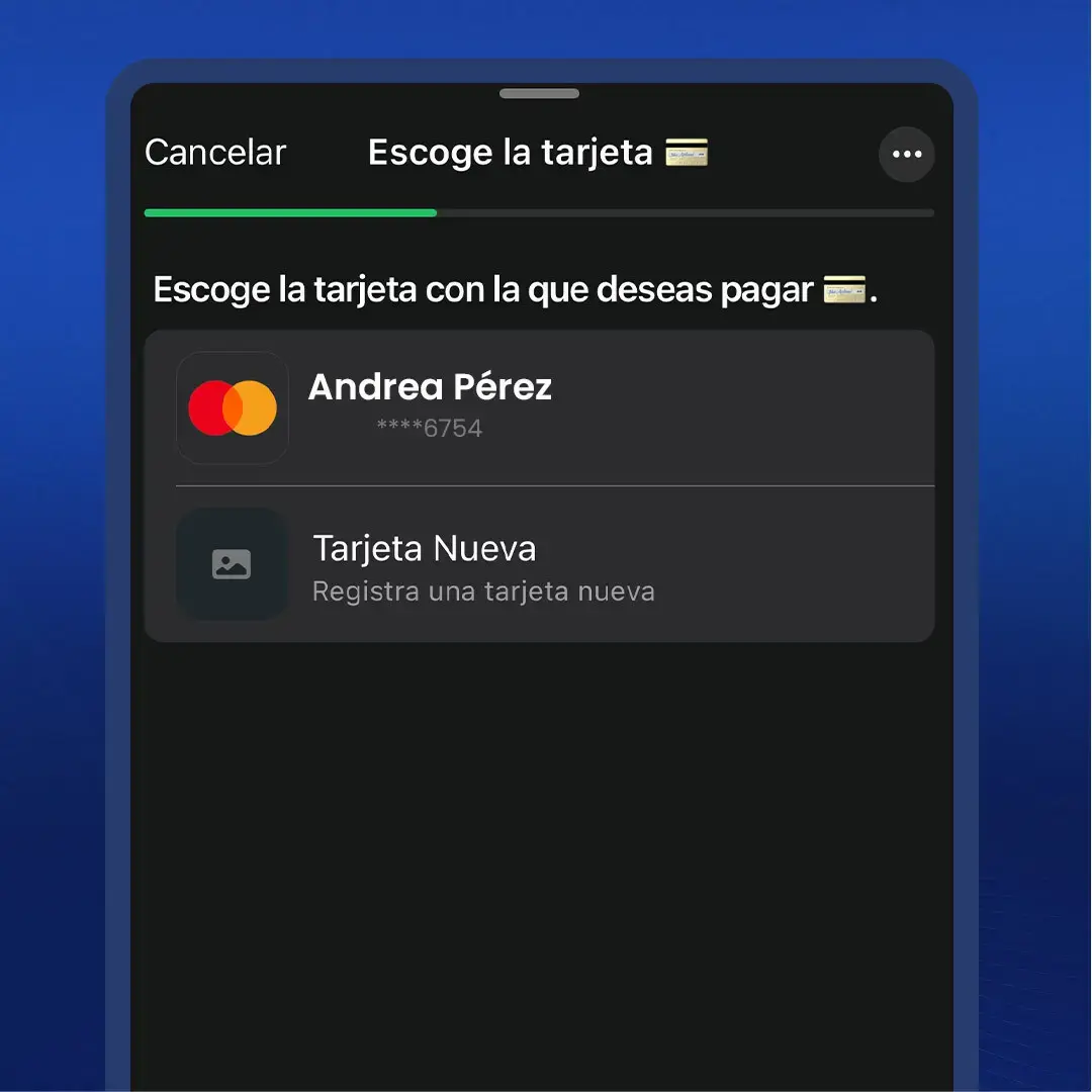 Cliente pagando sin salir de WhatsApp