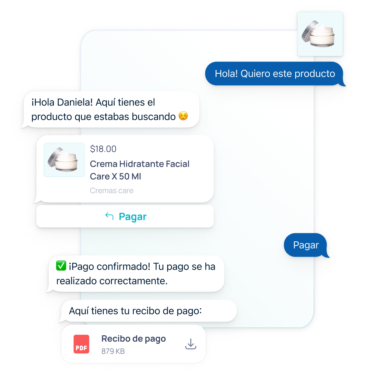 WhatsApp payment flow interface